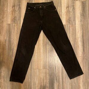Vintage Wrangler Black Straight Leg High Waisted Jeans